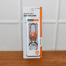Lifestyle image of premium metal keychain carabiner clip used for key management