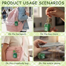 Trash Can Keychain – Durable Plastic Mini Recycle Bin Charm