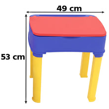 Kids learning table and chair set for study and play