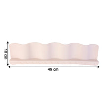 Ergonomic wave-design kitchen sink splash guard reducing mess