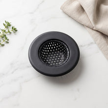 Anti clog sink strainer basket for washing up areas