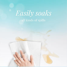 Super-absorbent paper towels fitting standard kitchen roll holder