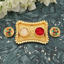Meenakari floral kumkum holder