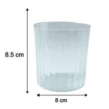 Stackable modern glass drinkware set suitable for hosting guests