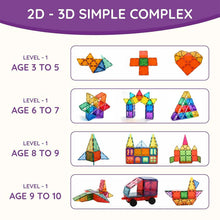 ColorMag tiles with strong magnets for creative building play