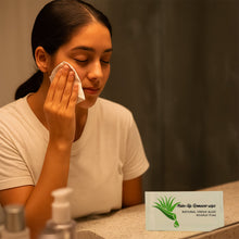 Disposable makeup remover aloe wipes ideal for travel and daily use