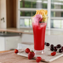 Clear matt finish plastic glass suitable for faluda, smoothies and shakes