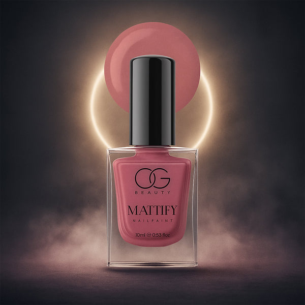 Mattify Pink Nail Paint bottle showing elegant matte pink color