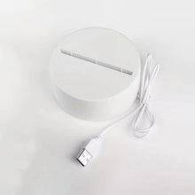 Transparent LED acrylic writing message board night lamp in use