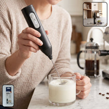 Handheld electric milk frother, battery coffee foam maker and whisk mixer (1 pc)