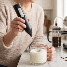 Electric drink mixer and frother for beverages and eggs