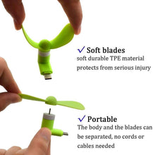 Mini cooling fan for desk, office and outdoor use