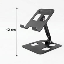 Folded metal mobile stand for portability