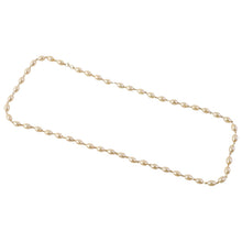Stylish pearl necklace with fine golden chain detailing