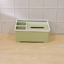 Organizer box in use on desk for storage