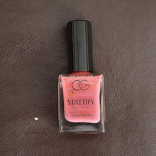 Live image showing smooth matte nails painted with Mattify Pink Nail Paint