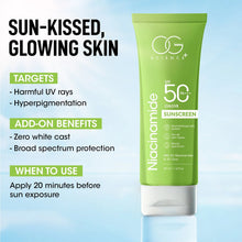 Niacinamide Sunscreen SPF 50 PA+++ cream texture close-up