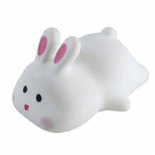Rabbit shaped night light with warm LED for children's bedrooms