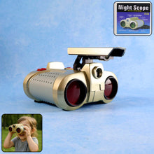 Kids Night Scope Toy Binoculars with pop-up spotlight for imaginative play