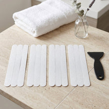 Flexible adhesive strips suitable for bathtub, shower, and bathroom floors