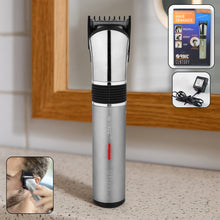 Rechargeable hair trimmer for men with adjustable comb for precise styling