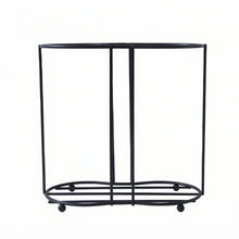 Modern metal beverage cup organizer rack for countertops
