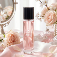 Close-up of Love Affair floral perfume spray for women