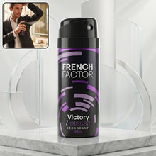 French Factor Victory Deodorant for Men in spray bottle
