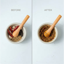 Hand operated masher grinder for spices and herbs