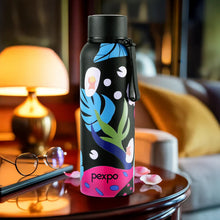 Trendy printed stainless steel water bottle for daily hydration