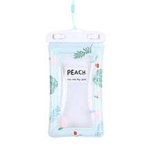 Floating waterproof mobile case in peach color ideal for water activities