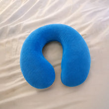 Blue neck pillow soft cushion