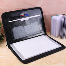 Zippered office file organizer