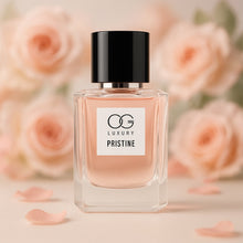 Pristine Eau De Parfum bottle beside elegant gift box packaging