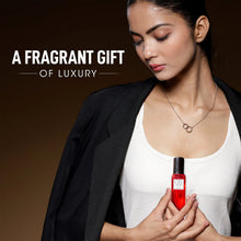 Overhead shot of Pure Elegance Eau De Parfum Gift Set box with four perfumes