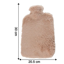 Cozy PVC hot water bag with soft fur for heat therapy