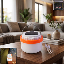 Solar rechargeable LED emergency light and portable camping lantern (1 pc)