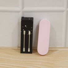 Durable reusable silicone swabs with storage case