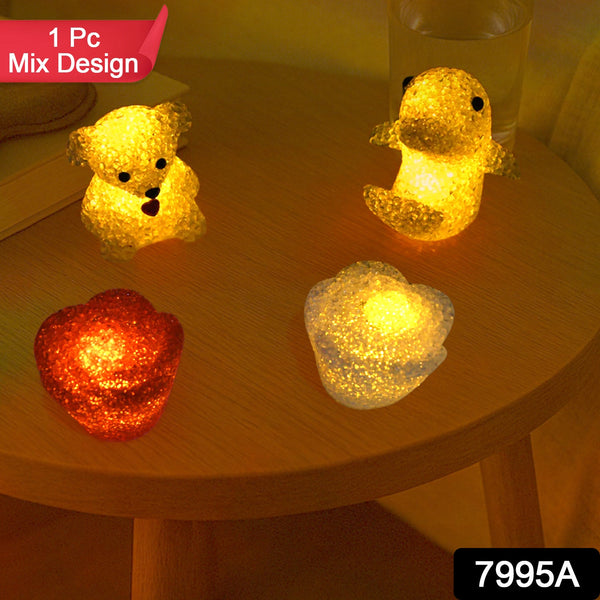 Mix Design LED Crystal Night Lamp