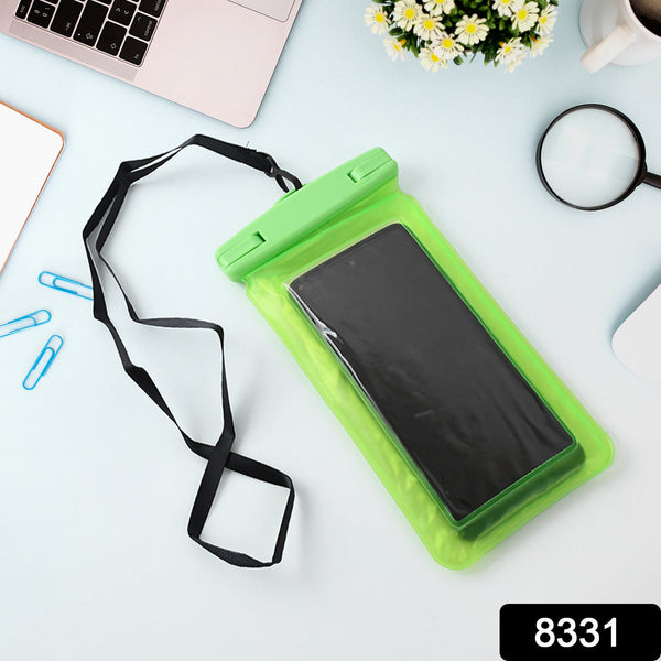 Back view of the PHOBIA Waterproof Phone Pouch, highlighting its secure seal.