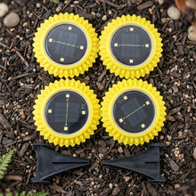 Garden Solar Light 4 Pc Sunflower Waterproof LED Pathway Stake Light (4 Pc Set)