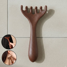 Wooden scalp massager designed for relaxing head and neck massage
