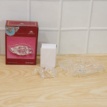 Feng Shui crystal glass turtle with tray for luck and harmony