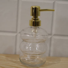 Decorative transparent glass soap dispenser for modern homes