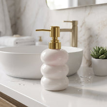 Reusable liquid soap bottle with press pump for sinks