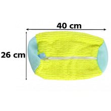 Protective shoe laundry bag with supports for machine washing