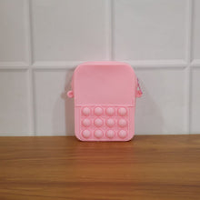 Small pop it handbag crossbody with fun bubble fidget surface
