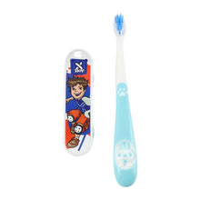 Complete kids toothbrush set including sketchboard toy and travel case
