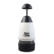 Garlic chopper featuring sharp manual blades