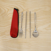 Reusable dining cutlery set for school, office and outings